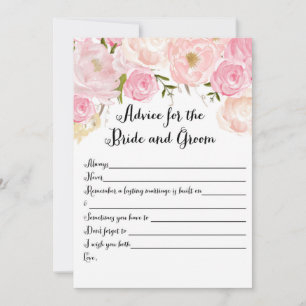 Cartes de conseil en Fêtes des mariées florales