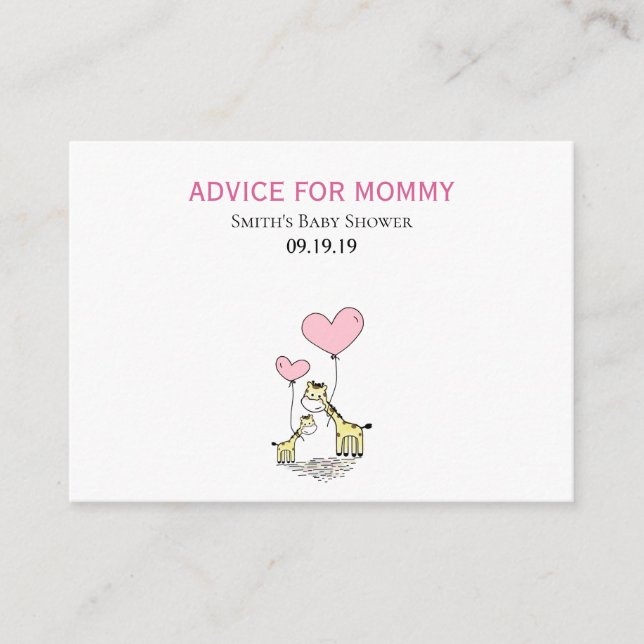 Cartes de conseil maman (Devant)