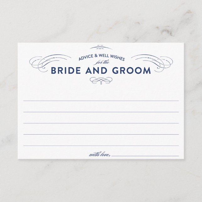 Cartes de conseil mariage (Devant)