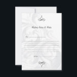 Cartes de conseil Mariage de défilement élégant<br><div class="desc">Cartes de souhaits et conseils Mariage Scroll,  simples et élégantes.</div>