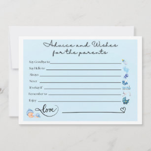 Cartes de conseil parentales pour le Baby shower -