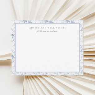 Cartes de conseil personnalisées vintage Blue Flor