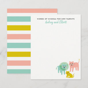 Cartes de conseil pour le Baby shower neutre Littl