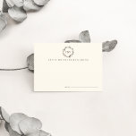 Cartes de conseil pour Mariage de monogramme | Twi<br><div class="desc">Conçues pour se coordonner avec notre mariage de monogramme Wreath et les invitations d'évènements à Twig, ces petites cartes en ivoire chaud présentent une illustration de couronnes d'aquarelle dans les tons terre brun clair et gris, avec les trois monogrammes initiaux du couple à l'intérieur. Laissez une pile à l'entrée de...</div>