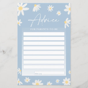 Cartes de conseils baby showers pour les parents à