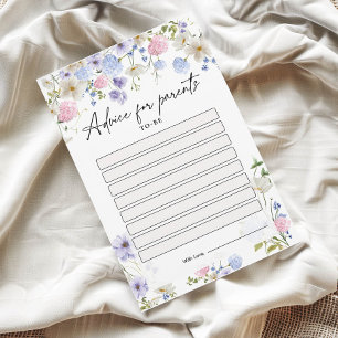 Cartes de conseils baby showers pour les parents à