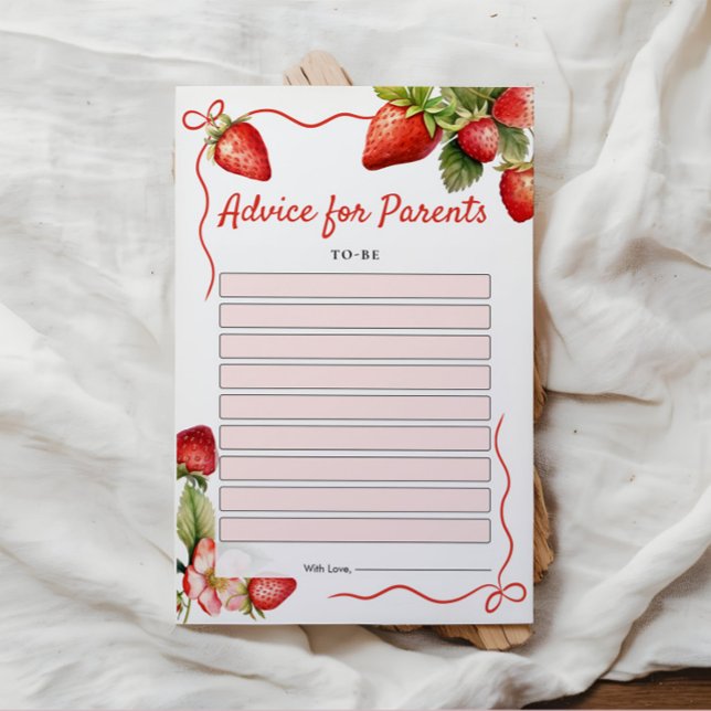 Cartes de conseils baby showers pour les parents à (Créateur téléchargé)