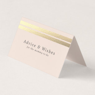 Cartes De Conseils Chic Gold Foil Sur Cartes De Co