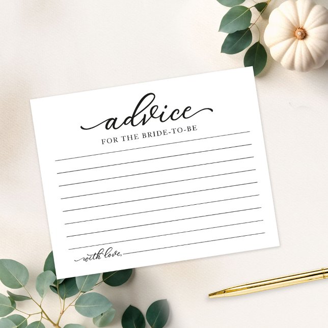 Cartes de conseils de shower de mariage automnal c (Créateur téléchargé)