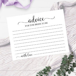 Cartes de conseils de shower de mariage géométriqu