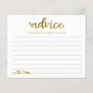 Cartes de conseils pour Baby Shower de fille Hallo