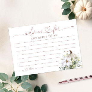 Cartes de conseils pour Baby Shower de mariage aut