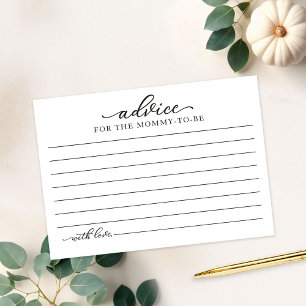 Cartes de conseils pour Baby Shower Greenery Pumpk