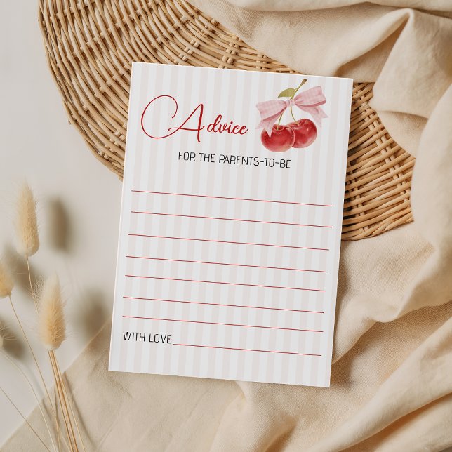 Cartes de conseils pour Baby Shower sur le thème d (Créateur téléchargé)