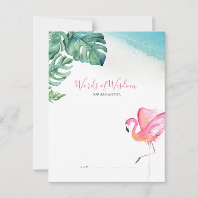Cartes de conseils pour Baby Shower sur le thème F (Devant)