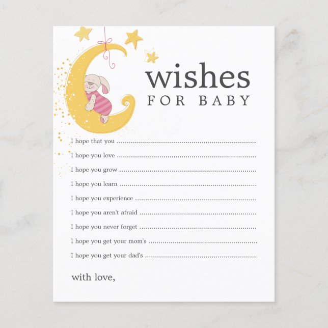 Cartes de conseils pour la baby shower de Bébé Lap (Devant)