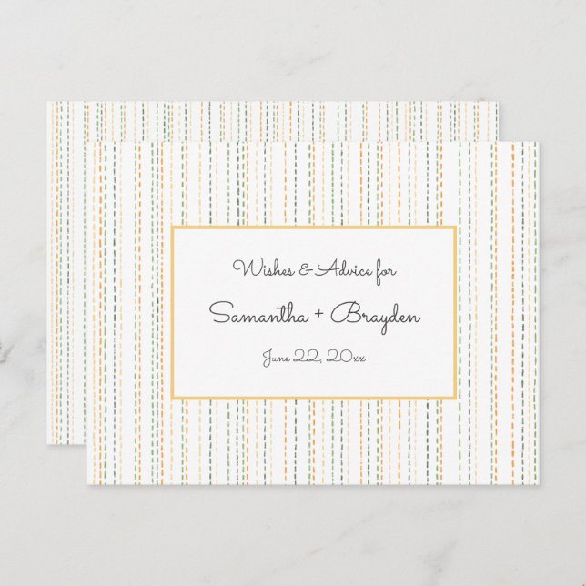 Cartes de conseils pour le Baby shower de pluie Bo (Devant / Derrière)