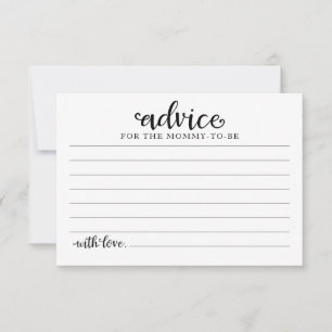Cartes de conseils pour une Baby Shower d'Hallowee