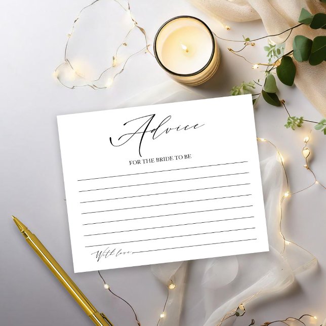 Cartes de conseils pour une baby shower "Greenery  (Créateur téléchargé)