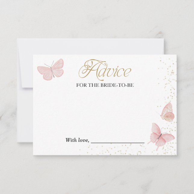 Cartes de conseils pour une douche de mariée Papil (Devant)