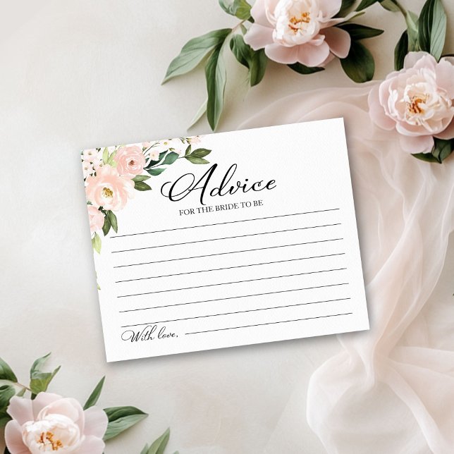 Cartes de conseils pour une fête prénuptiale avec  (Créateur téléchargé)