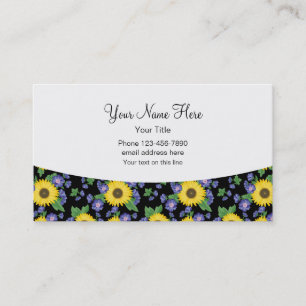 Cartes de contact filles Monogrammes Dames