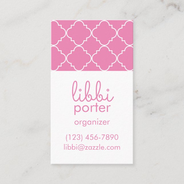 Cartes de contact ou cartes professionnelles chic  (Devant)
