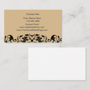 Cartes de contact pour femmes à thème Floral