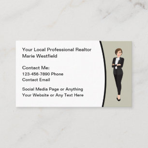Cartes de contact professionnelles pour agents imm