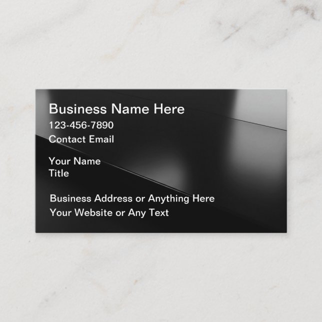 Cartes de contact professionnelles pour entreprise (Devant)