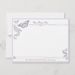 Cartes de correspondance des papillons de la prune