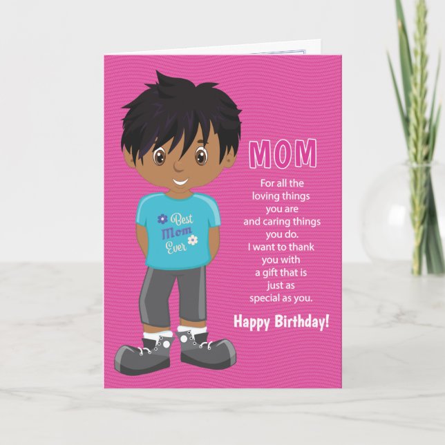 Cartes de coupons d'anniversaire pour maman - Cart (Devant)