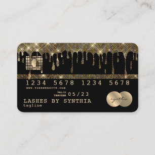 Cartes de crédit Baies Gold Styled