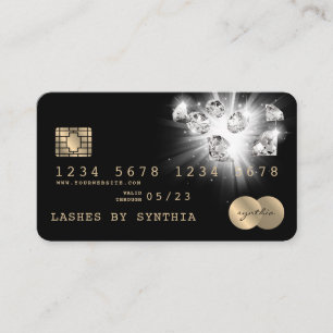 Cartes de crédit Diamants Or Styled
