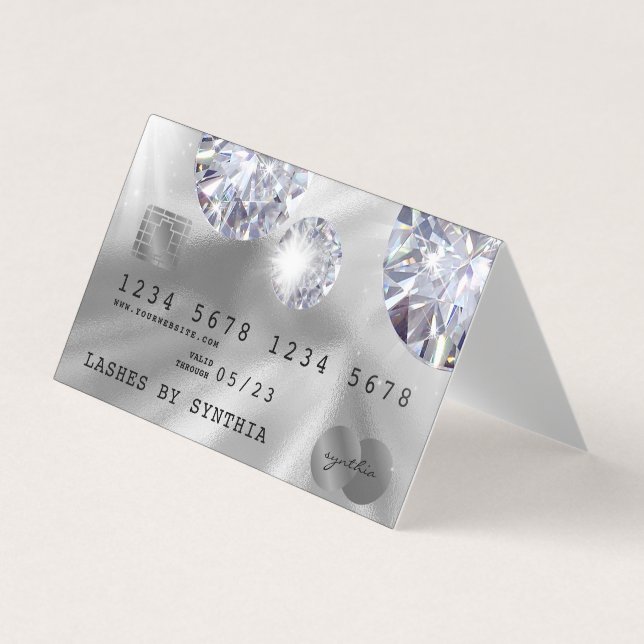 Cartes de crédit Style Silver Diamond (Devant)