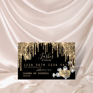 Cartes de crédit Styled Driving Gold diamants