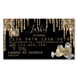 Cartes de crédit Styled Driving Gold diamants