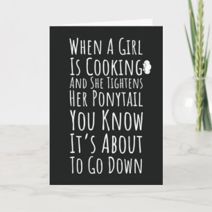 Cartes de cuisine amusantes pour elle pour adolesc