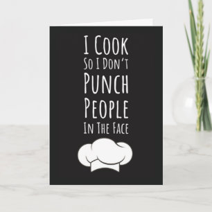 Cartes de cuisine amusantes pour hommes pour lui C