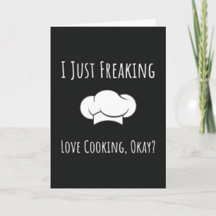 Cartes de cuisine drôles Humour Chef Gourmet Ami