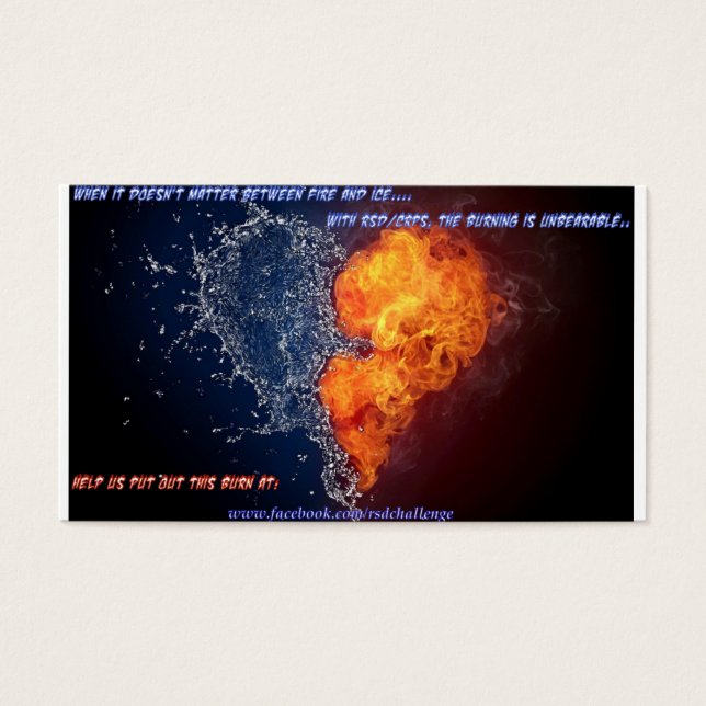 Cartes de définition RSD/CRPS (Devant)