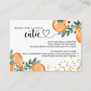 Cartes de demande de Baby shower de Citrus Little