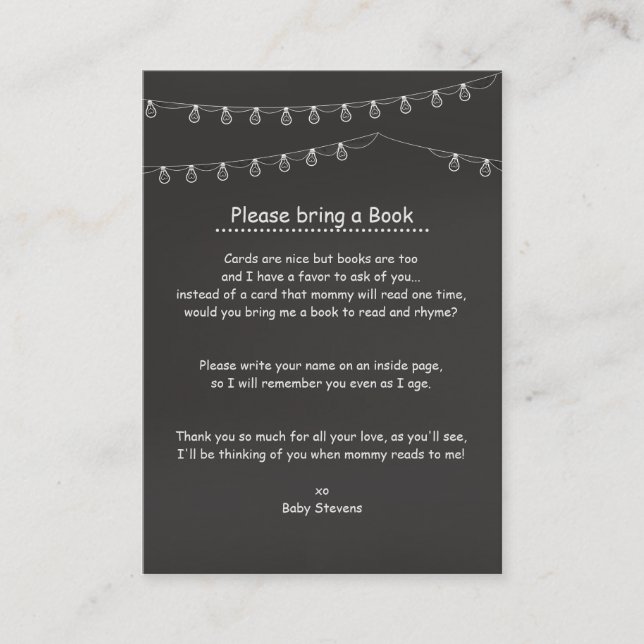 Cartes de demande de livre de brasserie (Devant)