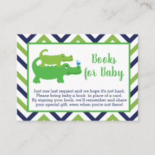 Cartes de demande de livre pour baby shower bébé a