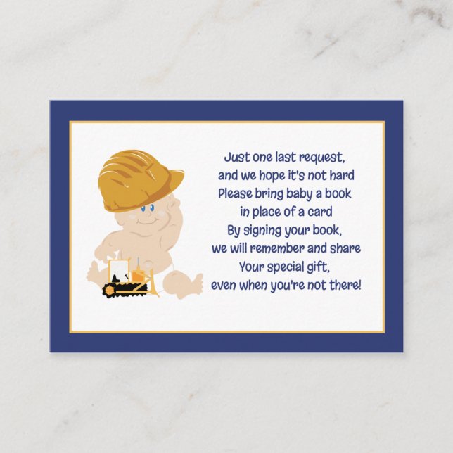 Cartes de demande de livre pour enceinte de bébé d (Devant)