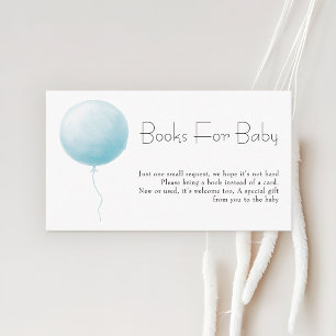 Cartes de demande de livres pour Baby Shower Garço