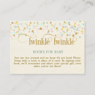 Cartes de demande de livres Twinkle Little Star po