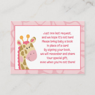 Cartes de demande de réservation pour une fille en