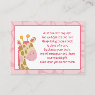 Cartes de demande de réservation pour une fille en