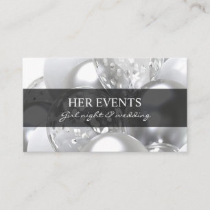 Cartes de design argentées chic pour gestionnaire
